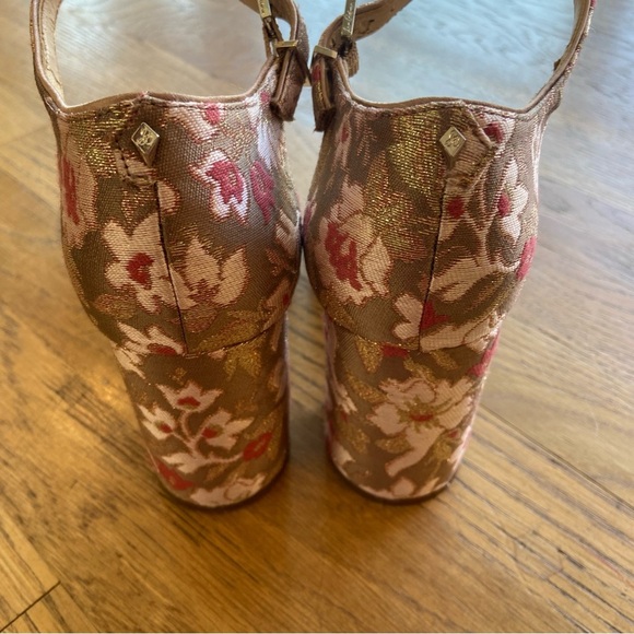 Sam Edelman Orlane Dusty Rose Sandals Block Heel Open Toe Women's Size 9m - Picture 16 of 16